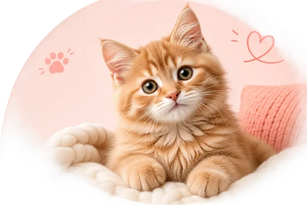 Cat wearing a preview of the tag around its neck